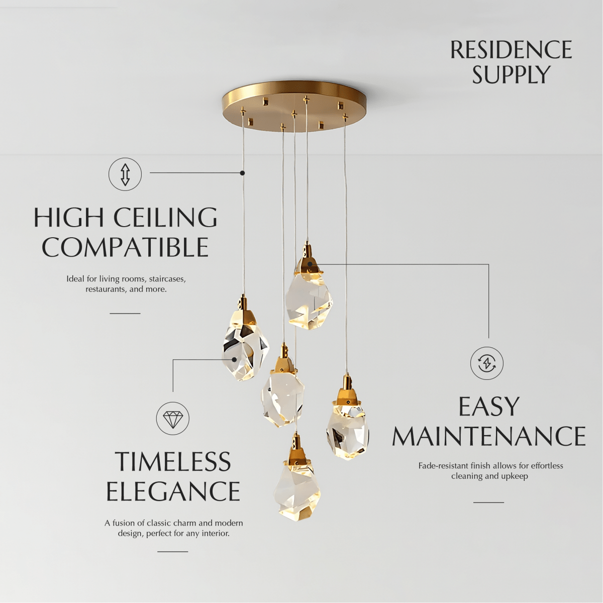 Cristal Chandelier - Nuvé