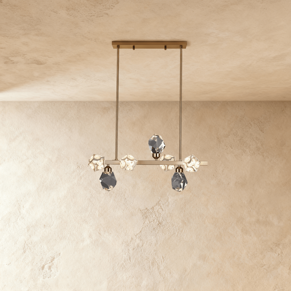Elegant crystal chandelier by Residence Supply with sparkling glass crystals and intricate metal detailing, perfect for luxury lighting decor.