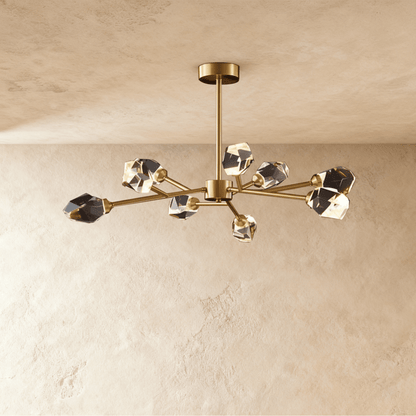 Elegant crystal chandelier by Residence Supply with sparkling crystal drops and intricate metalwork for luxurious lighting.