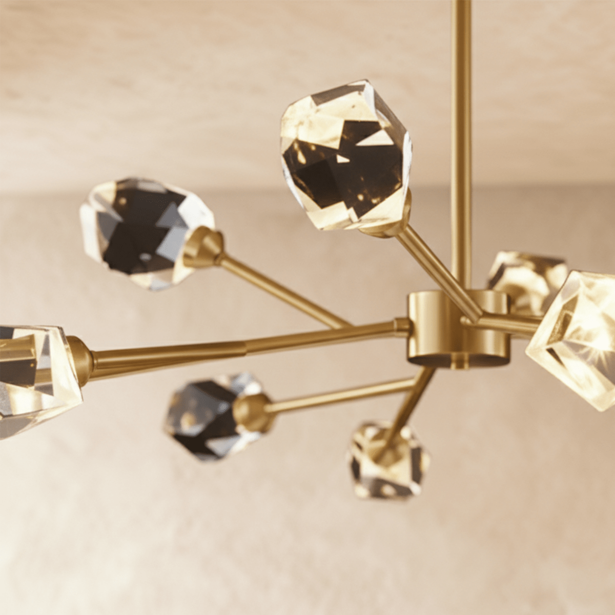 Elegant Cristal Chandelier by Residence Supply featuring sparkling crystal tiers and intricate metal detailing.