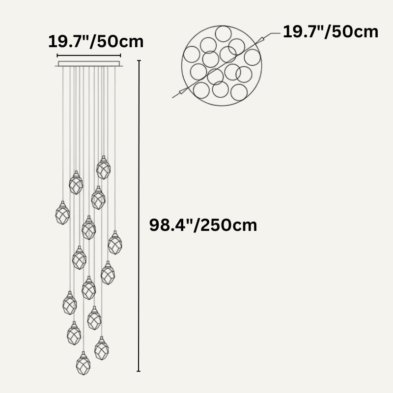 Cristal Chandelier - Nuvé