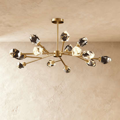 Elegant crystal chandelier by Residence Supply featuring sparkling crystal drops and intricate metalwork for luxurious lighting.
