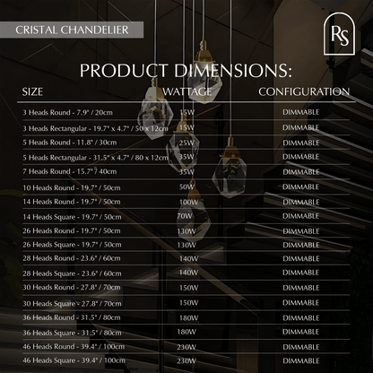 Cristal Chandelier - Nuvé