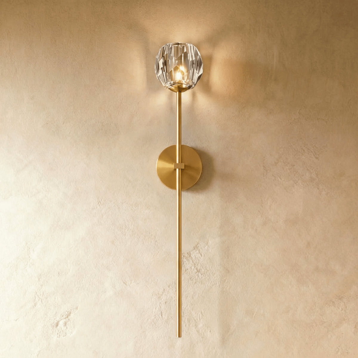 Cristo wall lamp by Residence Supply featuring a sleek modern design with a curved metal arm and minimalist shade.