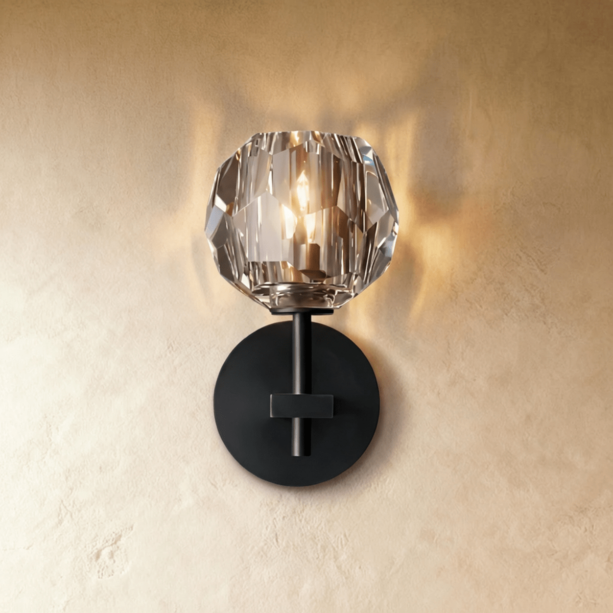 Cristo wall lamp by Residence Supply featuring a sleek metal design with a curved arm and a classic lampshade for interior lighting.