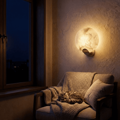 Cruim Alabaster Wall Sconce - Nuvé
