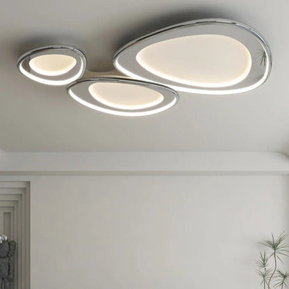 Modern Cruz ceiling light by Residence Supply featuring a sleek metal frame and clear glass shade for stylish illumination.