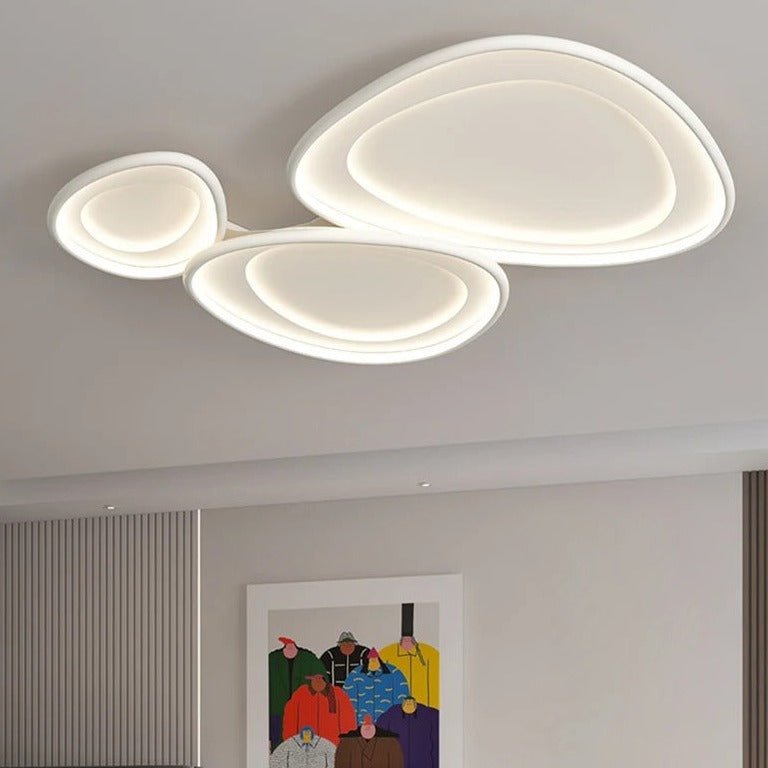 Modern Cruz ceiling light by Residence Supply featuring a sleek metal frame and clear glass shade for stylish illumination.