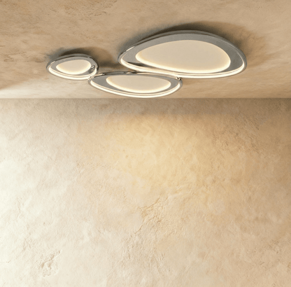Modern Cruz ceiling light fixture by Residence Supply with sleek design and brushed metal finish, suitable for contemporary interiors.