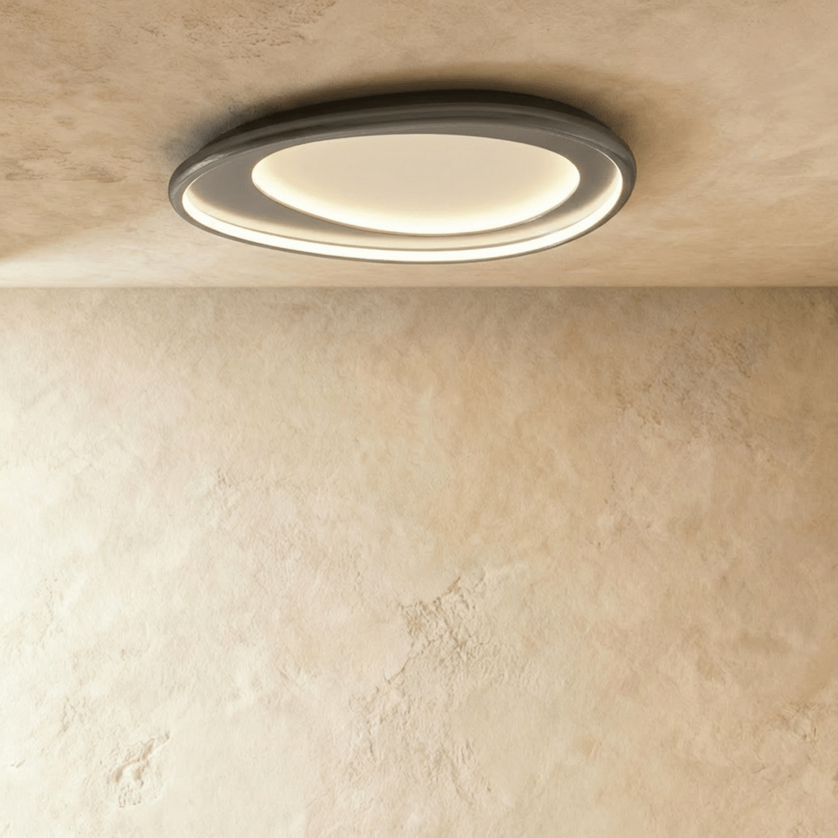 Modern Cruz ceiling light by Residence Supply featuring a sleek metallic finish and circular design for contemporary interiors.