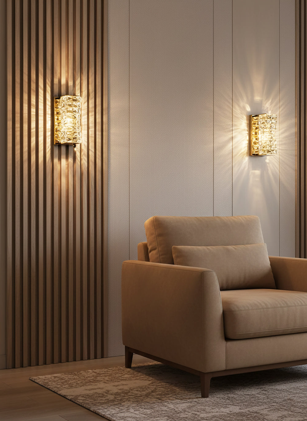 Crystal Laminated Wall Light - Nuvé