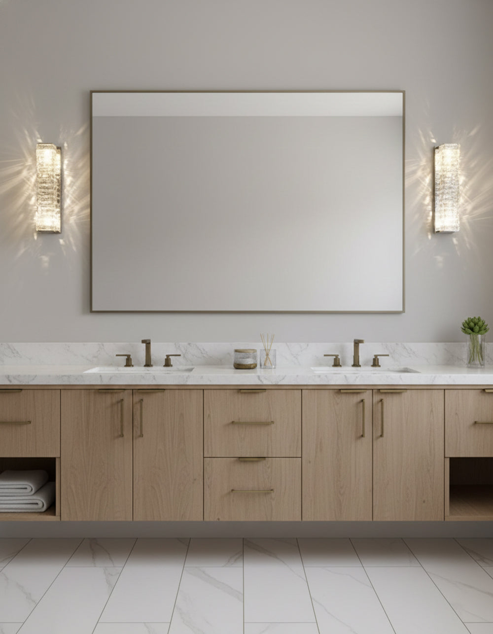 Crystal Laminated Wall Light - Nuvé