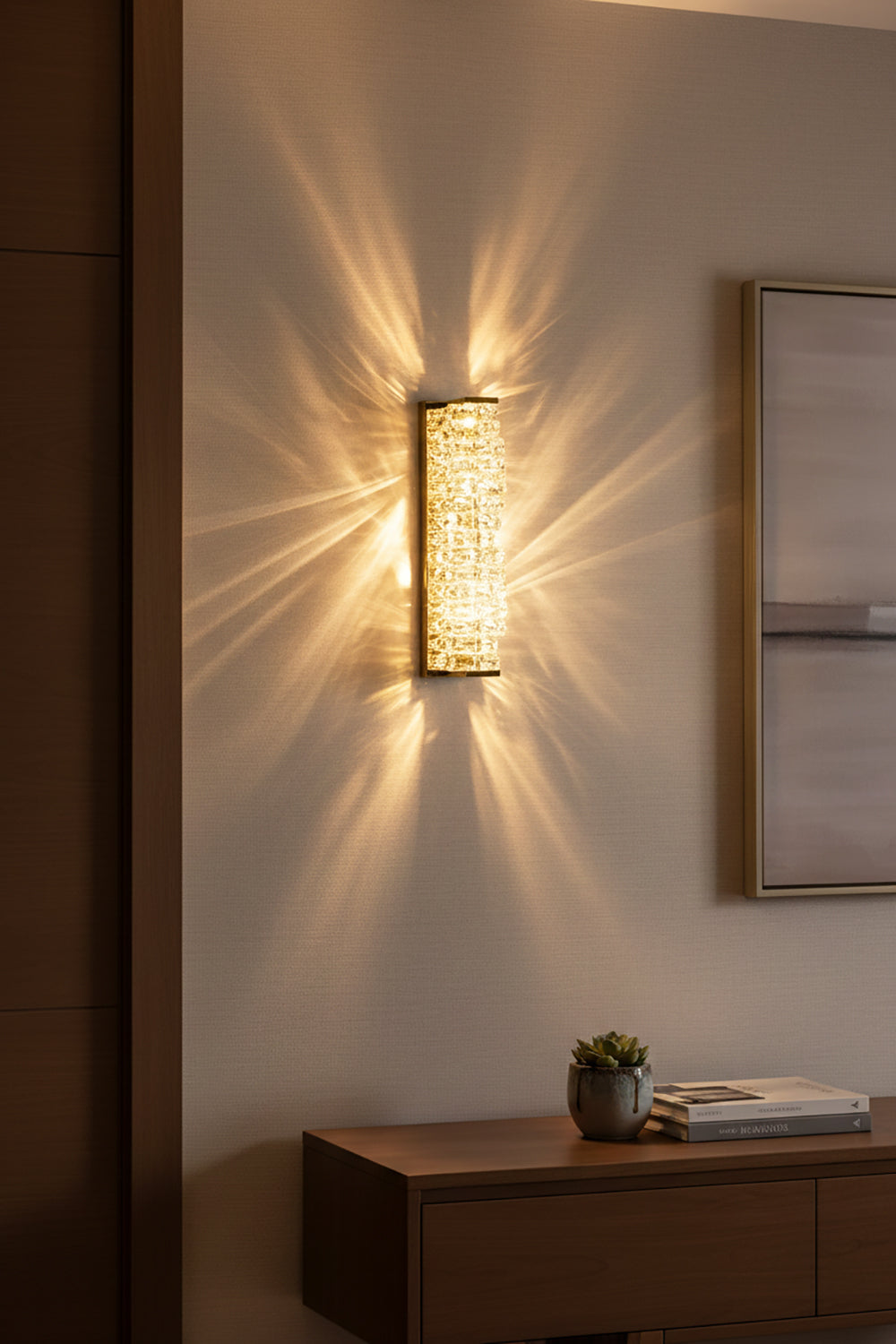 Crystal Laminated Wall Light - Nuvé