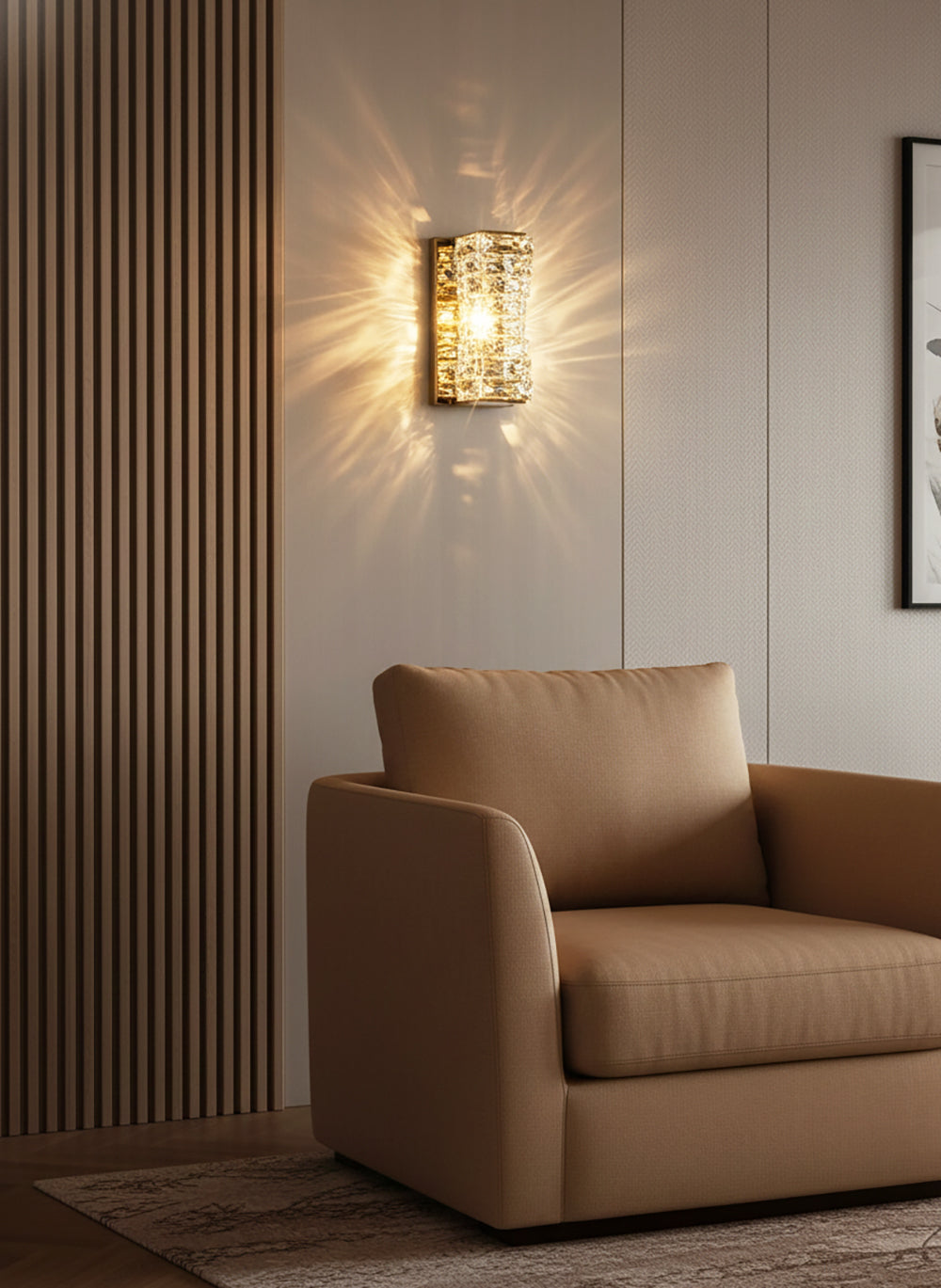 Crystal Laminated Wall Light - Nuvé