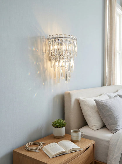 Crystal Rainfall Cyra Wall Lamp