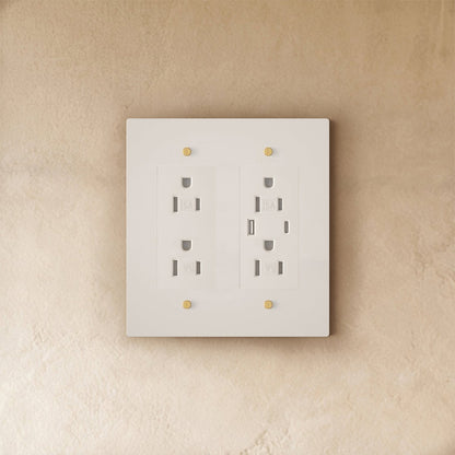 Custom brass light switch by Residence Supply with vintage-style toggle and brass finish, built to your specifications.