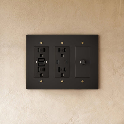 Custom brass light switch by Residence Supply with vintage-style toggle and polished brass finish, designed for personalized installation.
