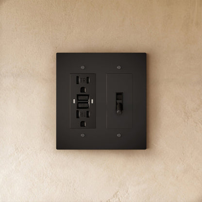 Custom brass light switch by Residence Supply, showcasing a sleek, handcrafted design with polished brass finish for customizable lighting control.
