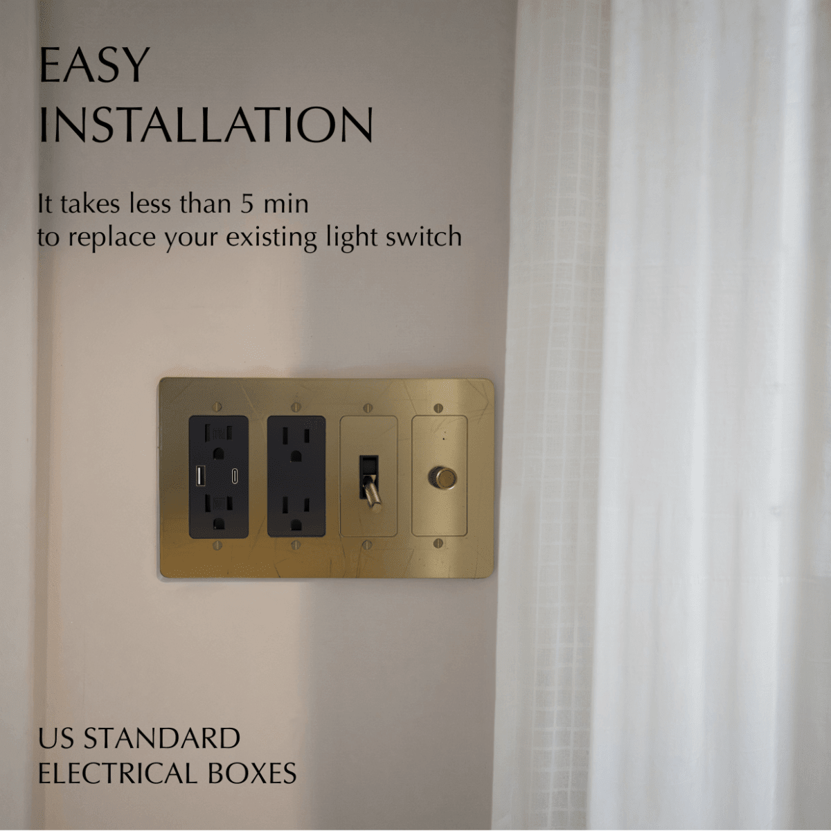 Custom brass light switch with build-your-own design, featuring vintage-style toggle and polished brass finish.
