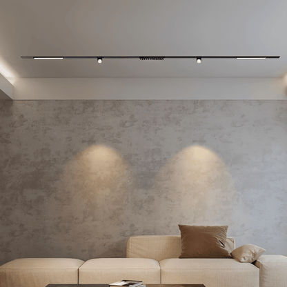 Custom Dawn Track Light System by Residence Supply, featuring customizable track lighting and adjustable fixtures for modern interior lighting.