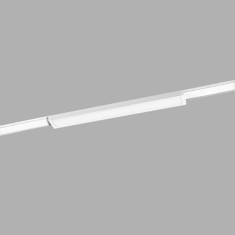 Custom Dawn Track Light System by Residence Supply showing adjustable track lights and connectors for building your own lighting setup.