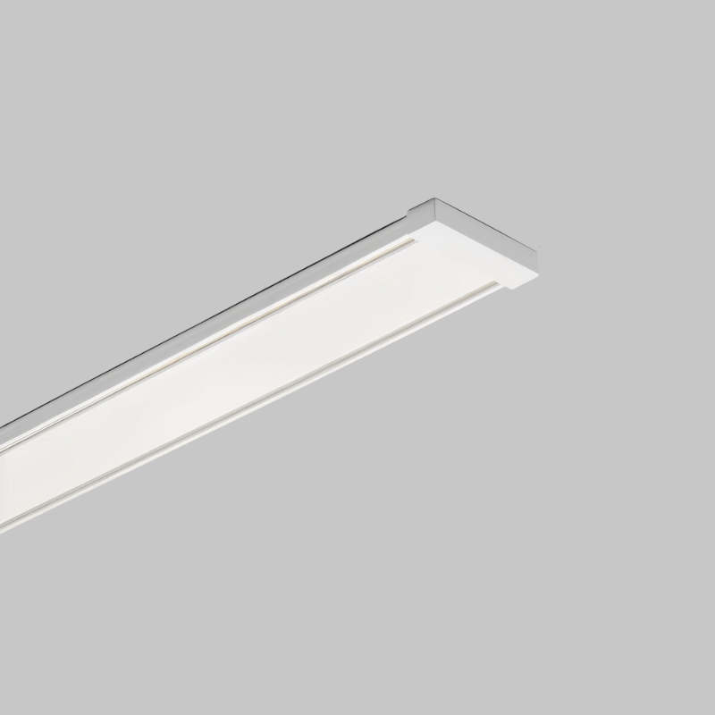 Custom Dawn Track Light System by Residence Supply, showing adjustable track lights and customizable components for personalized lighting design.