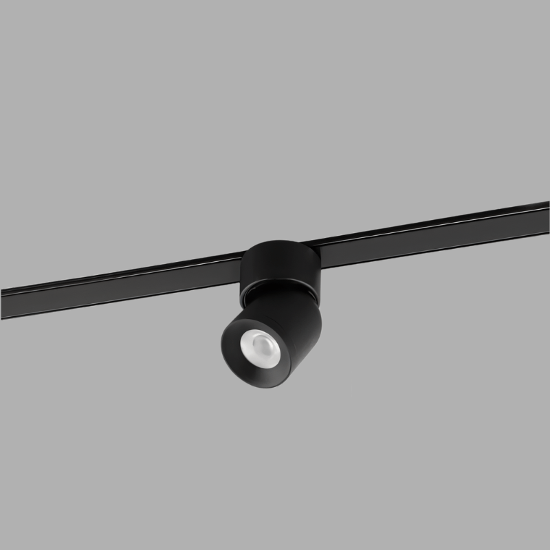 Custom Dawn Track Light System by Residence Supply, showing modular track lights with adjustable fixtures in a modern lighting setup.