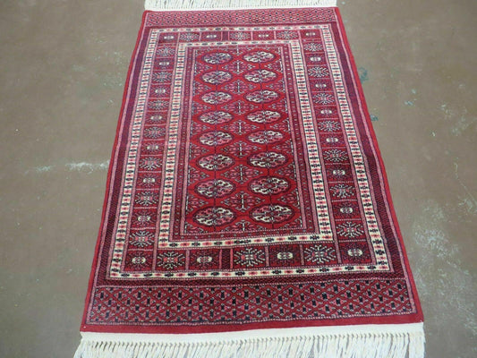 3' X 5' Vintage Fine Handmade Turkoman Bokhara Yamud Rug Carpet Nice - Nuvé