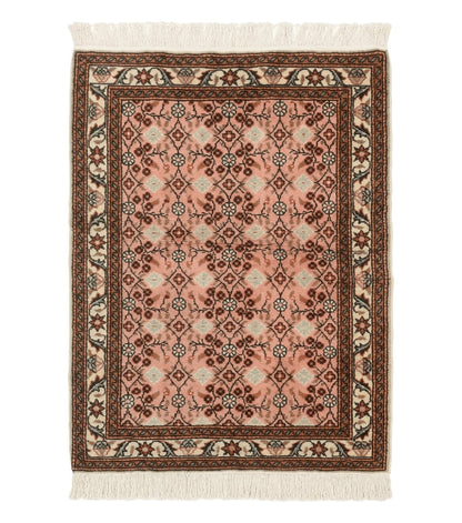 Turkish Sivas Rug 3x4, Pink, Handmade, Wool, Vintage