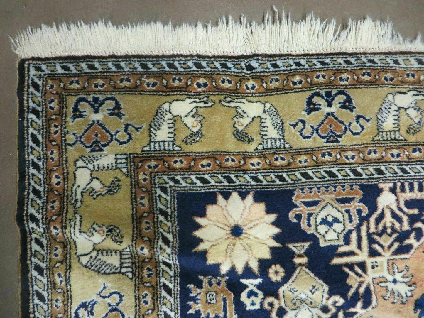 Persian Qum Rug 5.6 x 8.8, Navy Blue - Nuvé