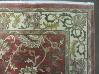6' X 9' Vintage Handmade Indian Floral Oriental Wool Rug Veg Dyes Nice - Nuvé