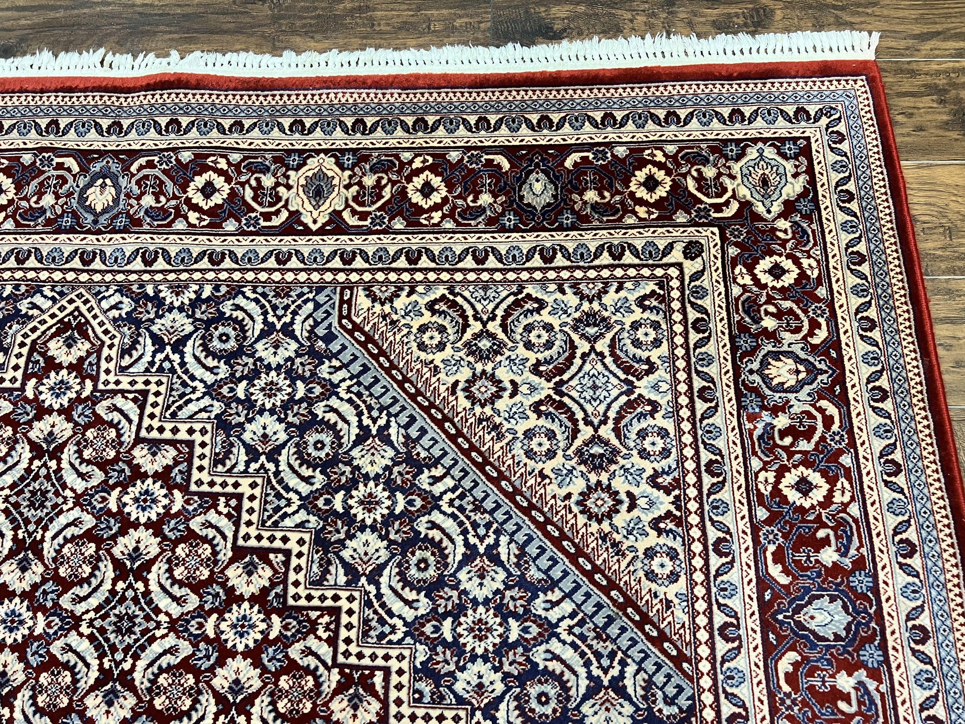 Karastan Rug 8x10, Kara Shah Red Bidjar, Belgium Power Loomed Rug, Wool Pile Karastan Rug, Vintage - Nuvé