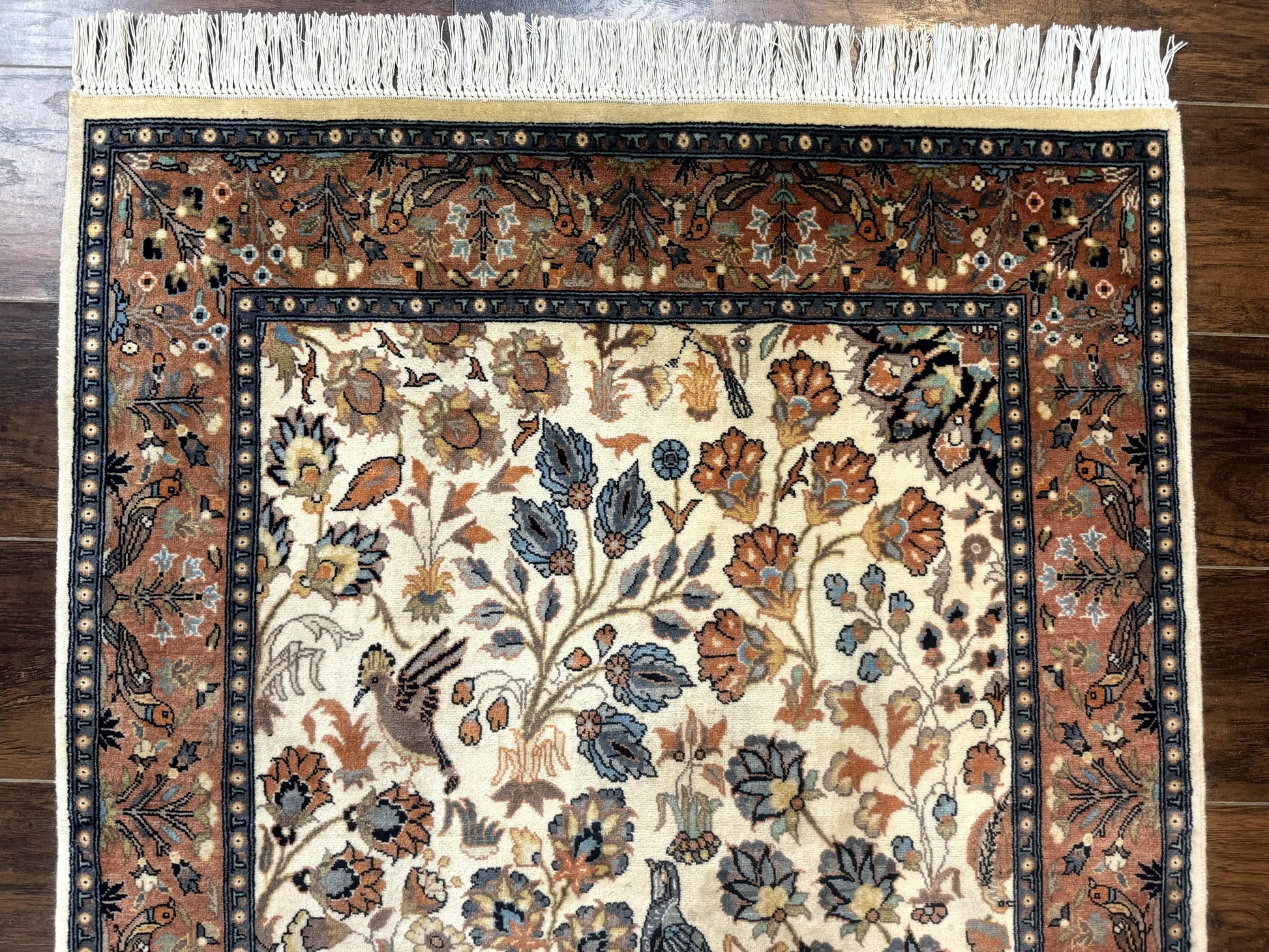 Small Pak Persian Rug 3x5, Peacock Birds Floral - Nuvé