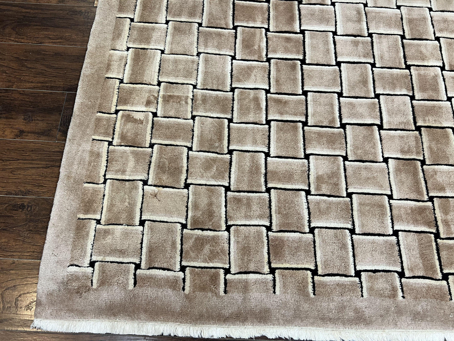 Tibetan Rug 9x12, Handmade, Wool, Modern Design - Nuvé