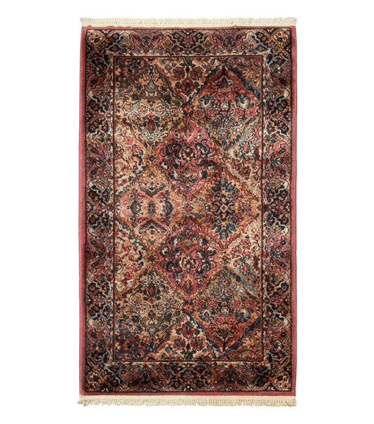 3x5 Karastan Multicolor Panel Kirman Rug #717, Wool Original 700 Series