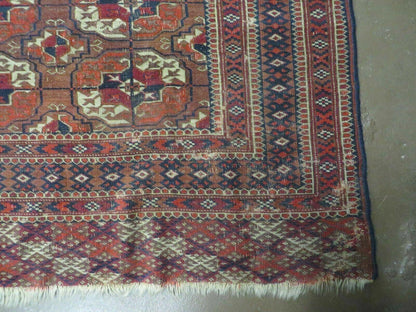 6' X 10' Antique Handmade Bokhara Turkoman Yamud Wool Rug Carpet NICE # 61 - Nuvé