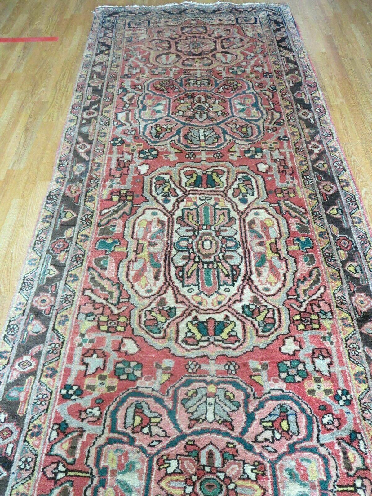 3' 9" X 10' 6" Semi Antique Handmade Turkish Wool Runner Rug - Nuvé