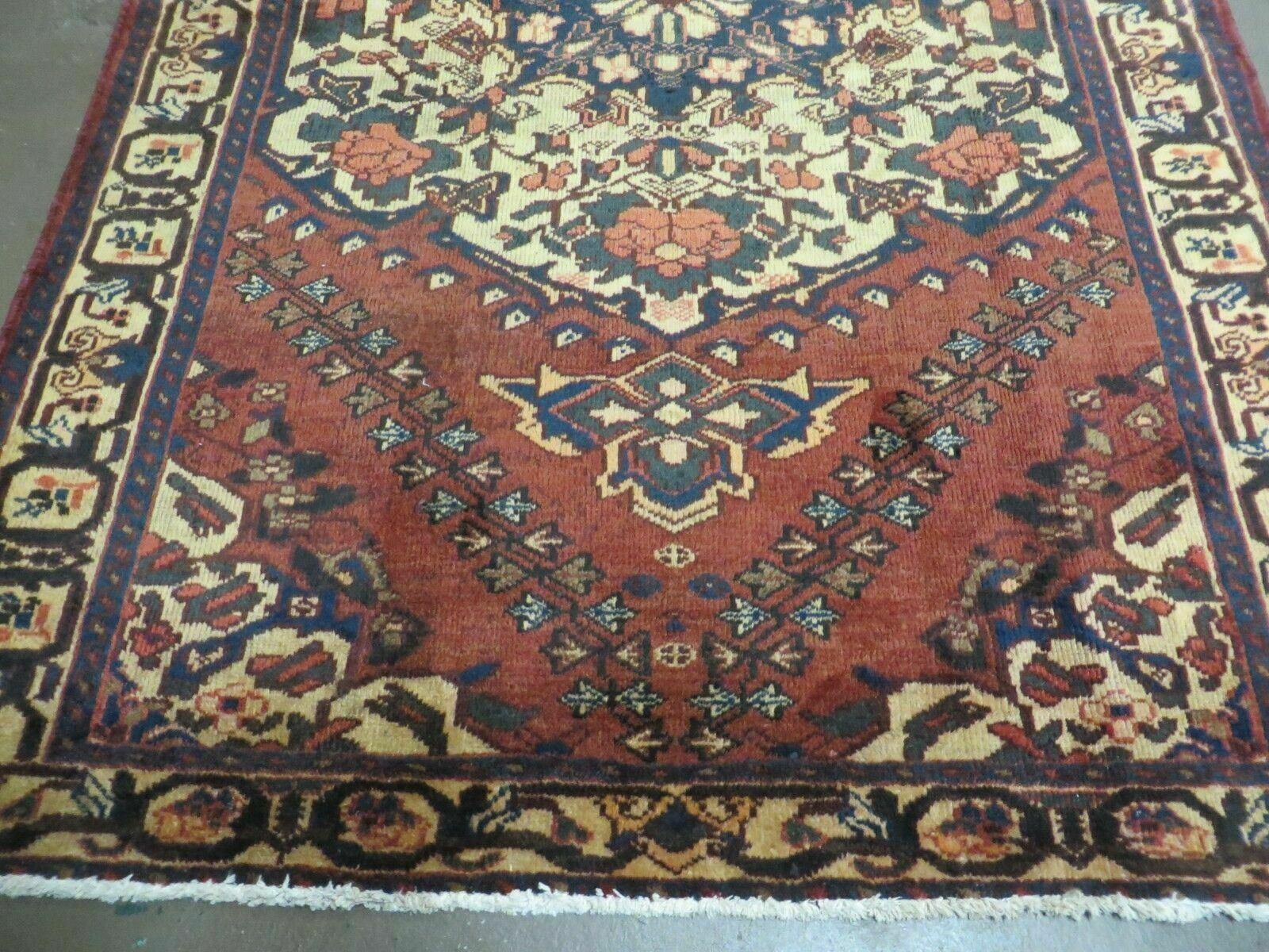 4' X 7' Antique 1920 Handmade Turkish Medallion Wool Rug Veg Dye Nice - Nuvé