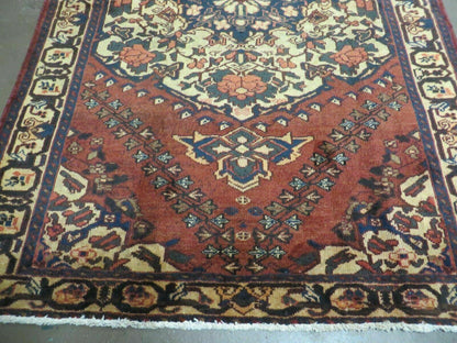 4' X 7' Antique 1920 Handmade Turkish Medallion Wool Rug Veg Dye Nice