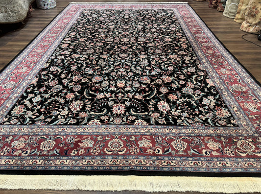 Large Sino Persian Rug 10x15, Floral Allover, Hand Knotted Wool Carpet, Fine - Nuvé