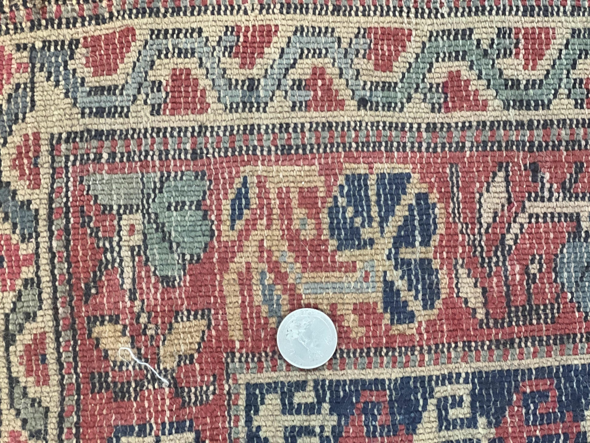 Antique Turkish Sparta Rug 3x4, Geometric Caucasian Pattern, Vintage Handmade Tribal Wool Carpet - Nuvé