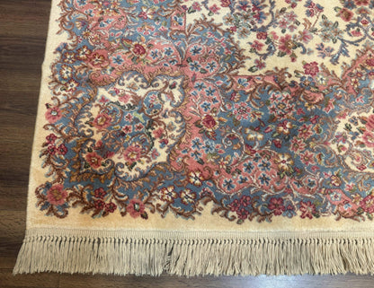 8.8 x 10.6 Karastan Kirman Rug #788, Wool Vintage Discontinued Floral Carpet - Nuvé