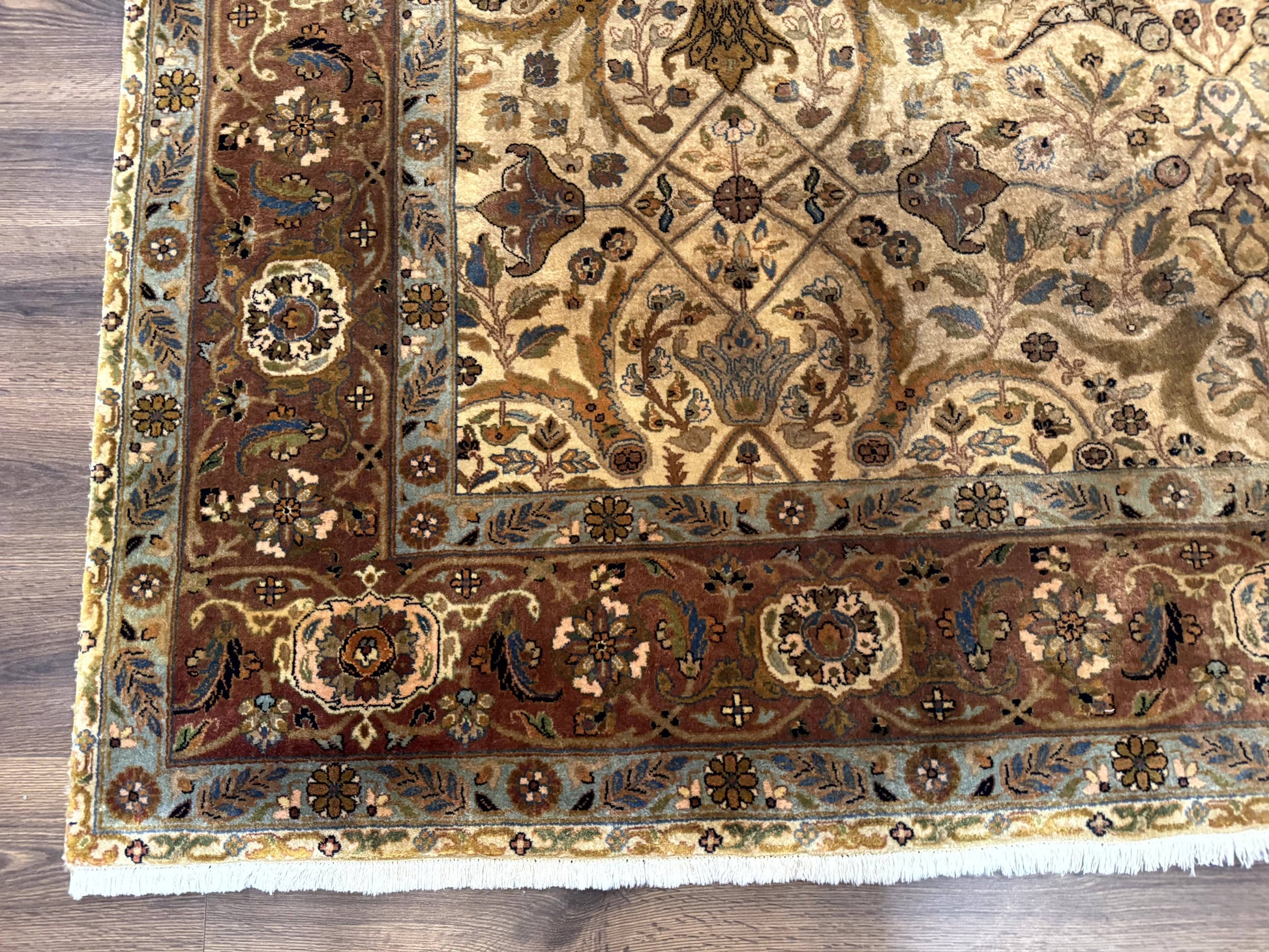 Indo Persian Rug 8x10, Teawash Bidjar Carpet, Allover Pattern - Nuvé
