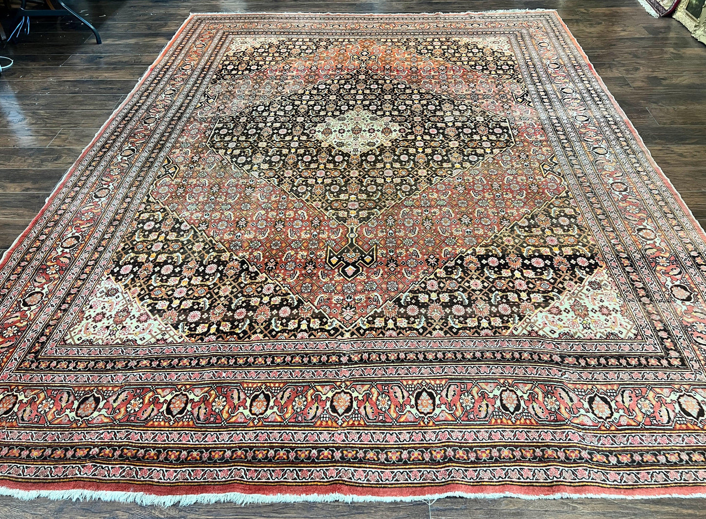 Rare Antique Persian Tabriz Rug 9x12, Red, Handmade, Wool - Nuvé