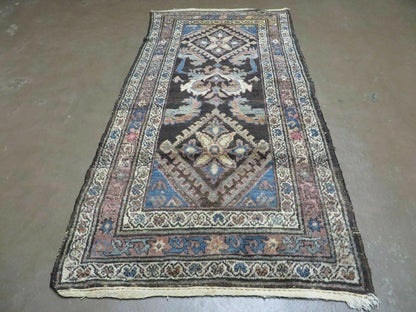 3' X 6' Antique Handmade India Floral Oriental Wool Rug Veg Dyes Nice - Nuvé