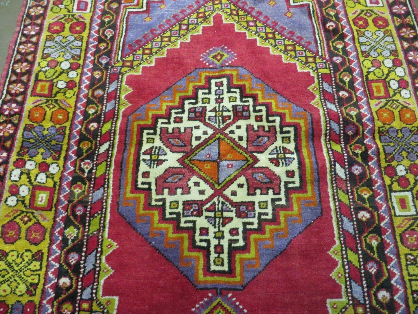 4' X 7' Antique Handmade Turkish Oushak Wool Rug Carpet Red Nice - Nuvé