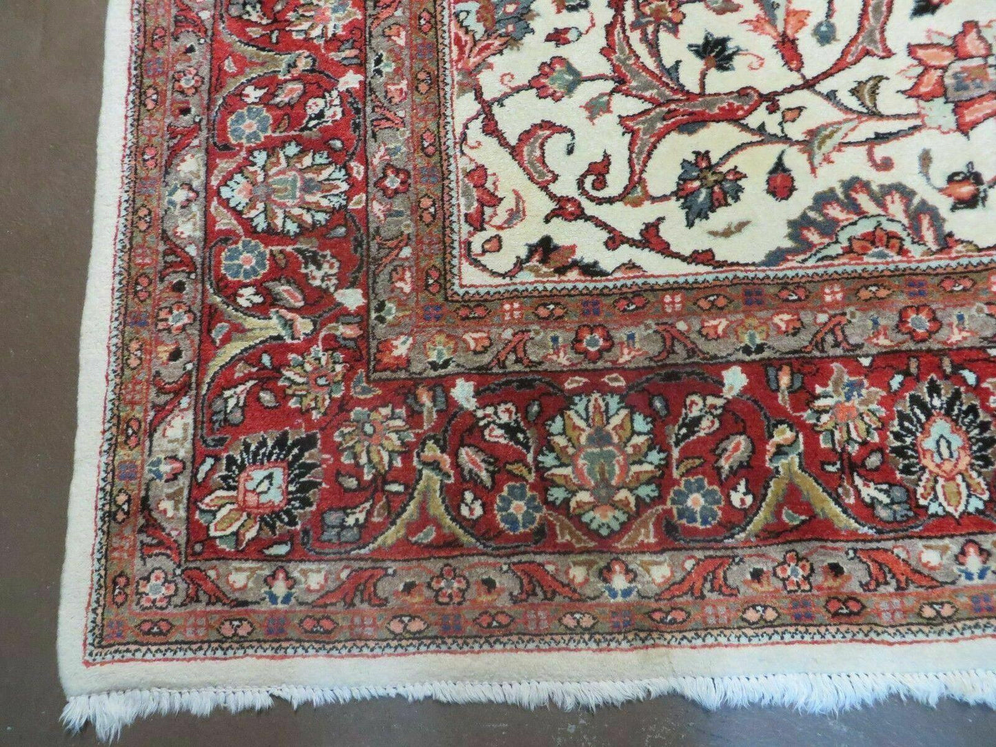 7' X 10' Vintage Handmade India Floral Oriental Wool Rug Hand knotted Carpet - Nuvé