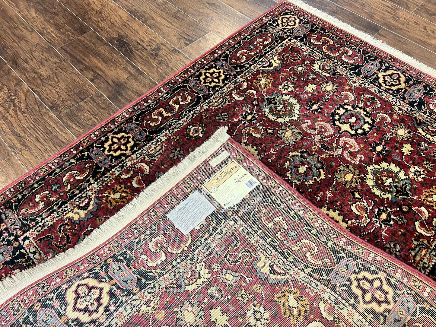Karastan Rug 4x6, Williamsburg Herati #558, Wool Karastan Carpet, Vintage Karastan Persian Area Rug, Wool Pile - Nuvé