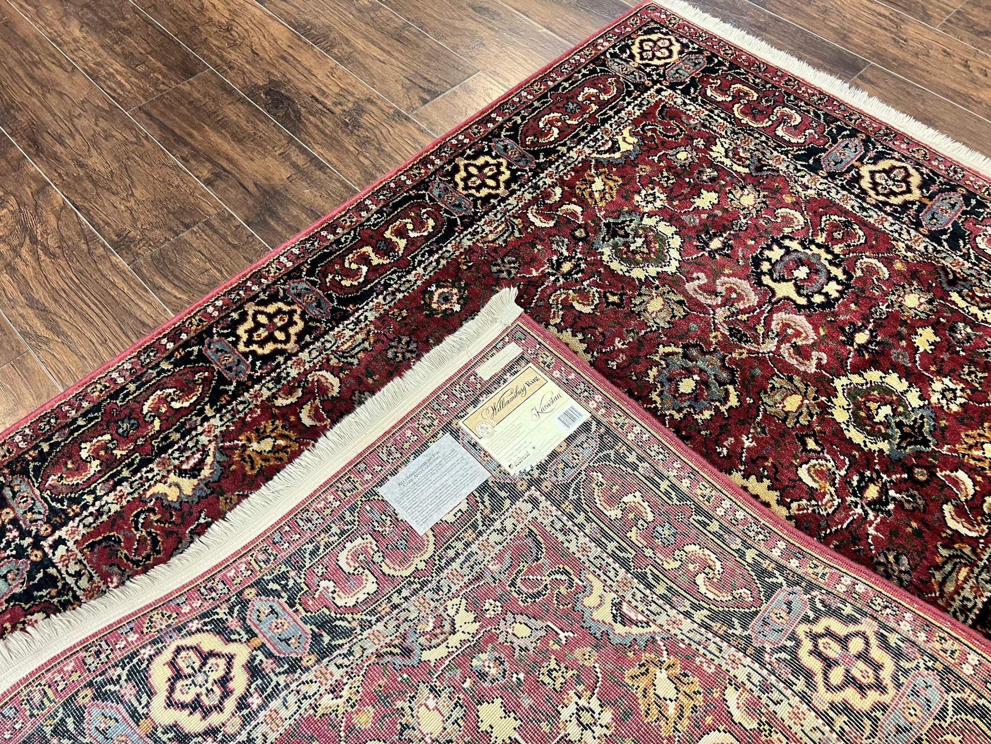 Karastan Rug 4x6, Williamsburg Herati #558, Wool Karastan Carpet, Vintage Karastan Persian Area Rug, Wool Pile - Nuvé