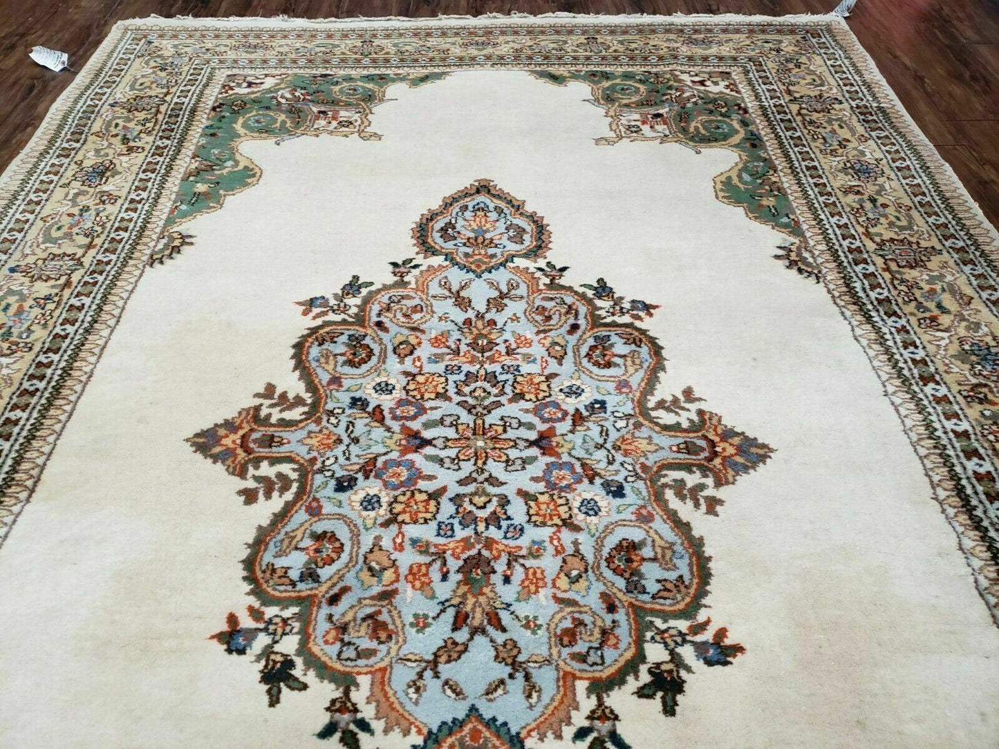 6' X 9' Vintage Handmade India Open Field Tribal Wool Rug Carpet Medallion Nice - Nuvé